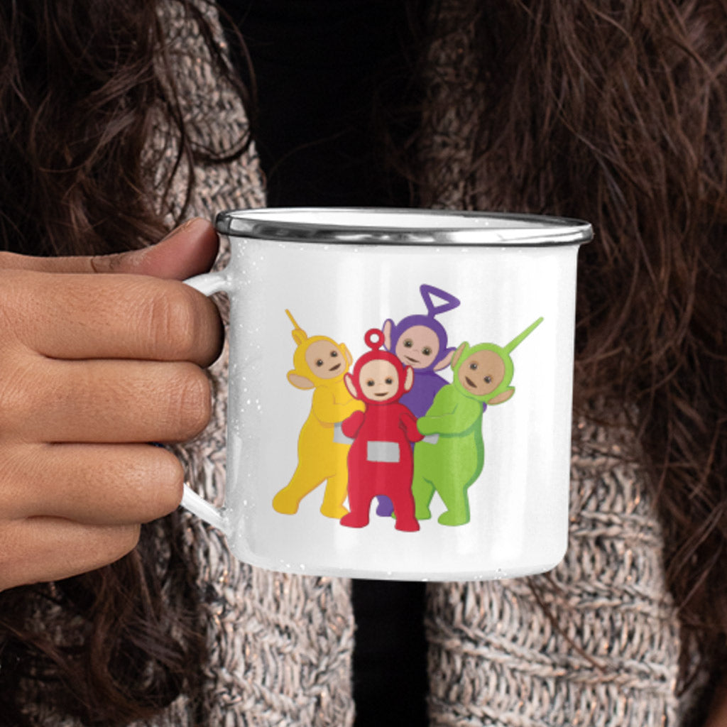 Personalised Big Hugs Enamel Mug
