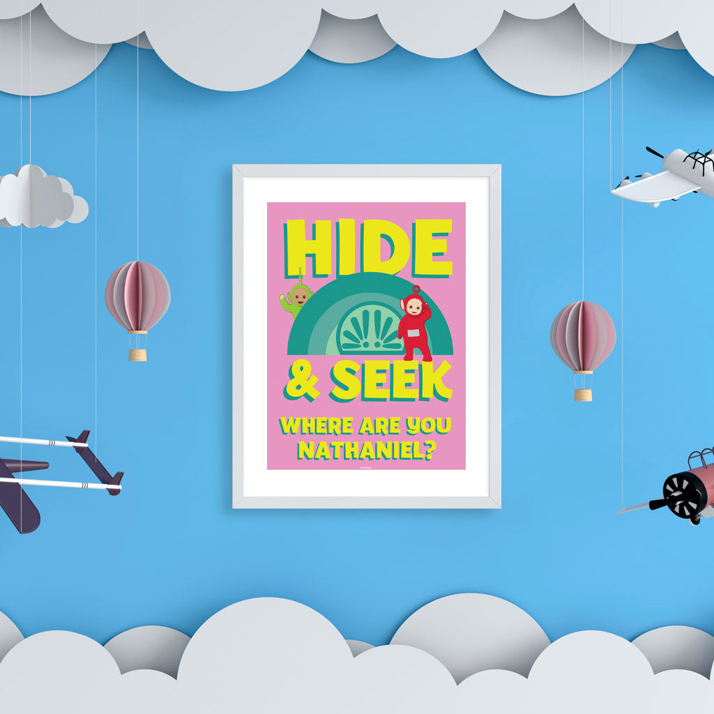 Personalised Hide & Seek Art Print