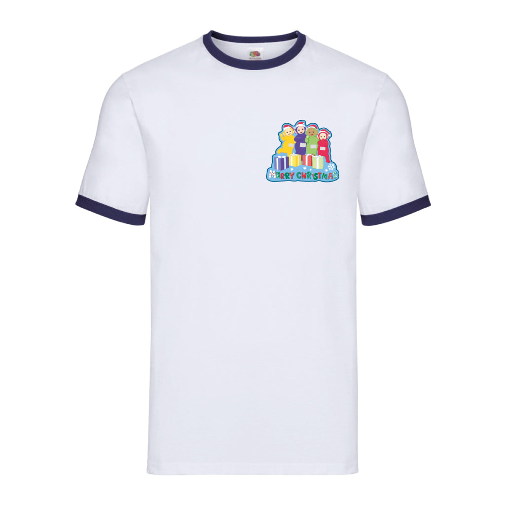 Teletubbies Merry Christmas Ringer T-Shirt