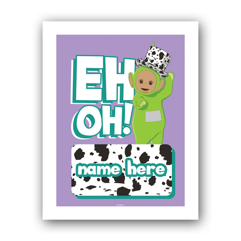 Personalised Dipsy Eh Oh Art Print