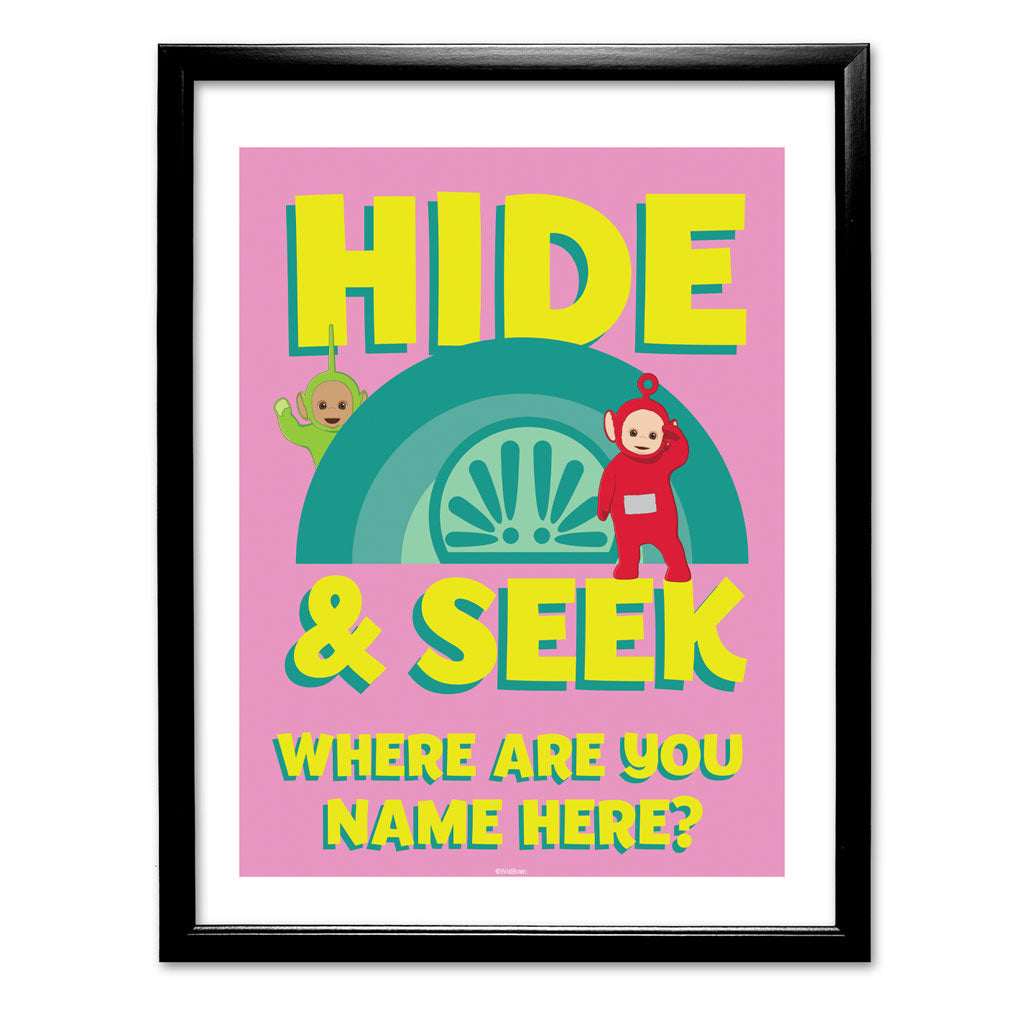 Personalised Hide & Seek Art Print