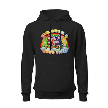 Teletubbies x Strawberry Shortcake by MurWalls - Good Vibes Hoodie