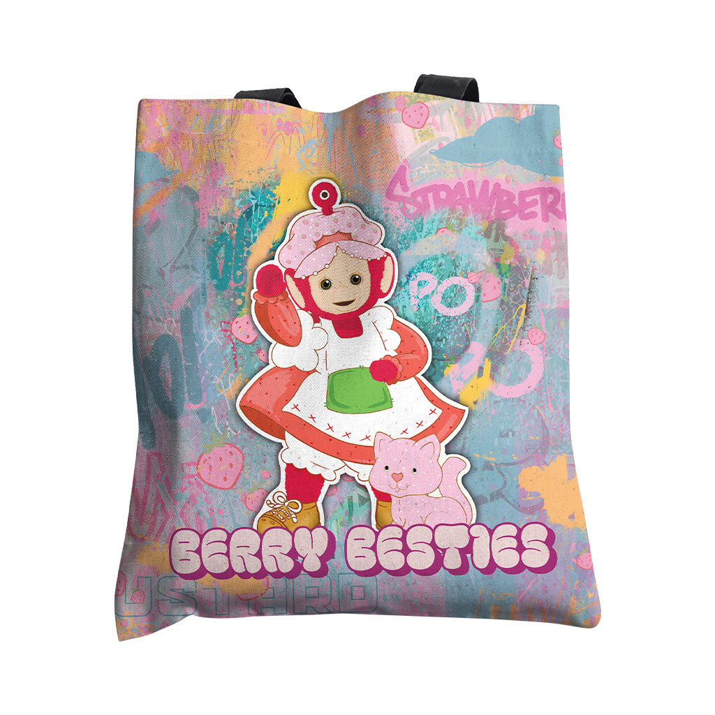 Teletubbies x Strawberry Shortcake by MurWalls - Po 'Berry Special' Tote Bag