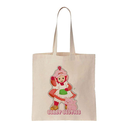 Teletubbies x Strawberry Shortcake by MurWalls - Berry Special Tote Bag