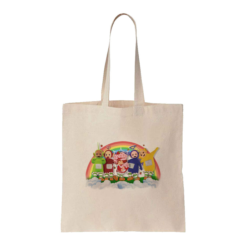 Teletubbies x Strawberry Shortcake by MurWalls - Rainbow Tote Bag