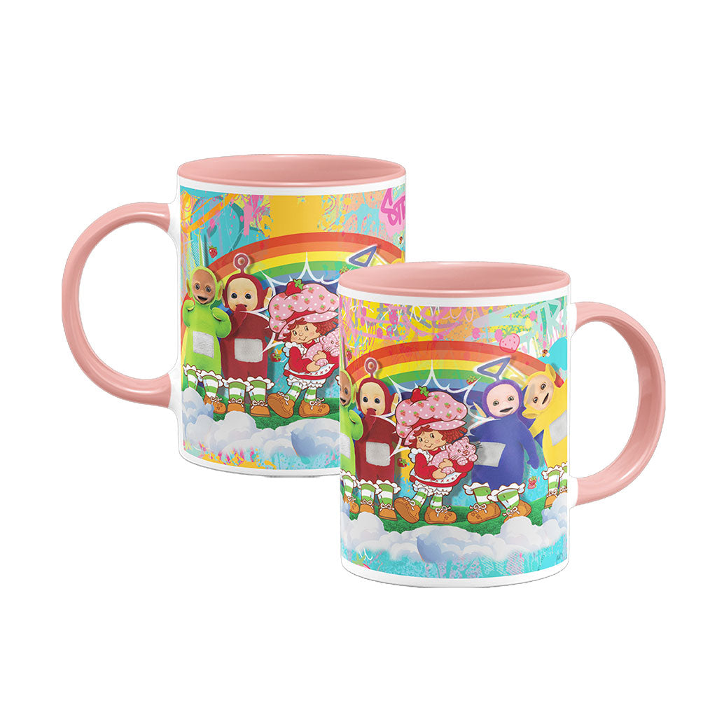 Teletubbies x Strawberry Shortcake by MurWalls - Glazed Mug