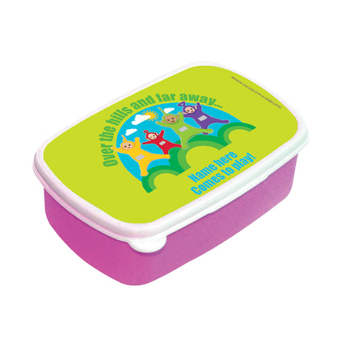 Personalised Over the Hills Lunch Box