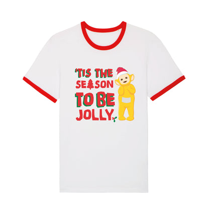 Laa-Laa 'Tis The Season To Be Jolly Christmas Ringer T-Shirt