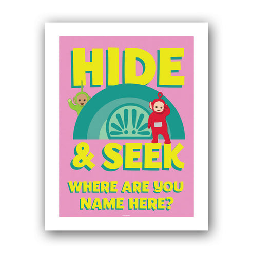 Personalised Hide & Seek Art Print